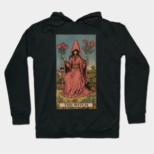 The Witch Tarot Card Art Tee: Mystical Divination Hoodie